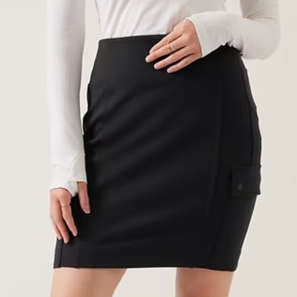 Athleta Delancey Black Cargo Skirt Size 1X - Picture 4 of 13